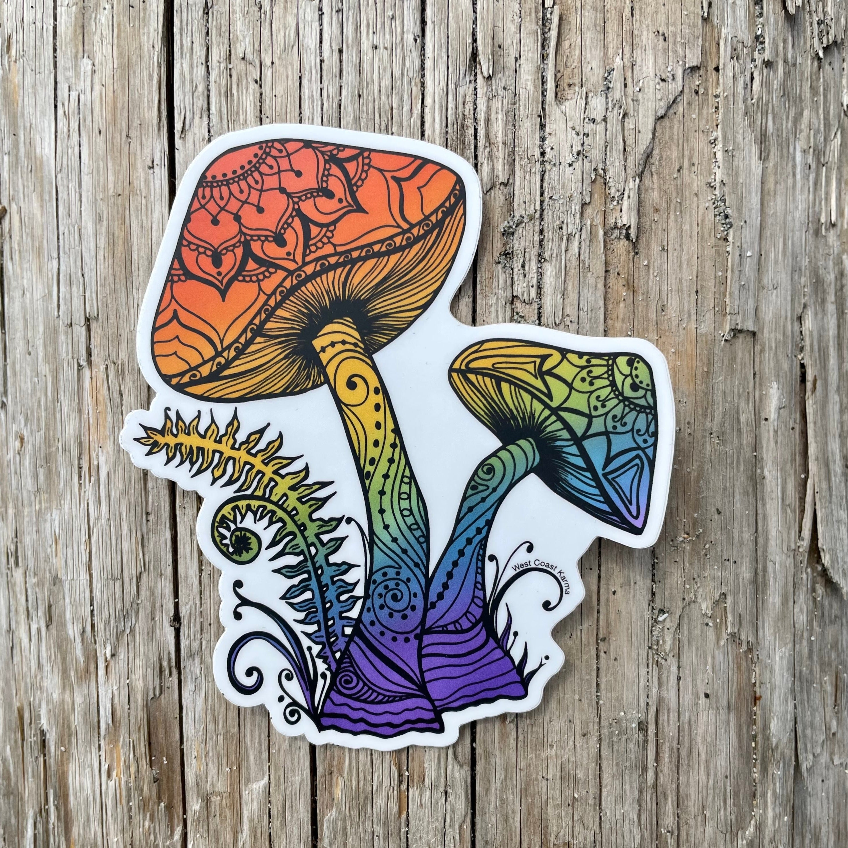 Vinyl Sticker - Emotional Support Mushroom