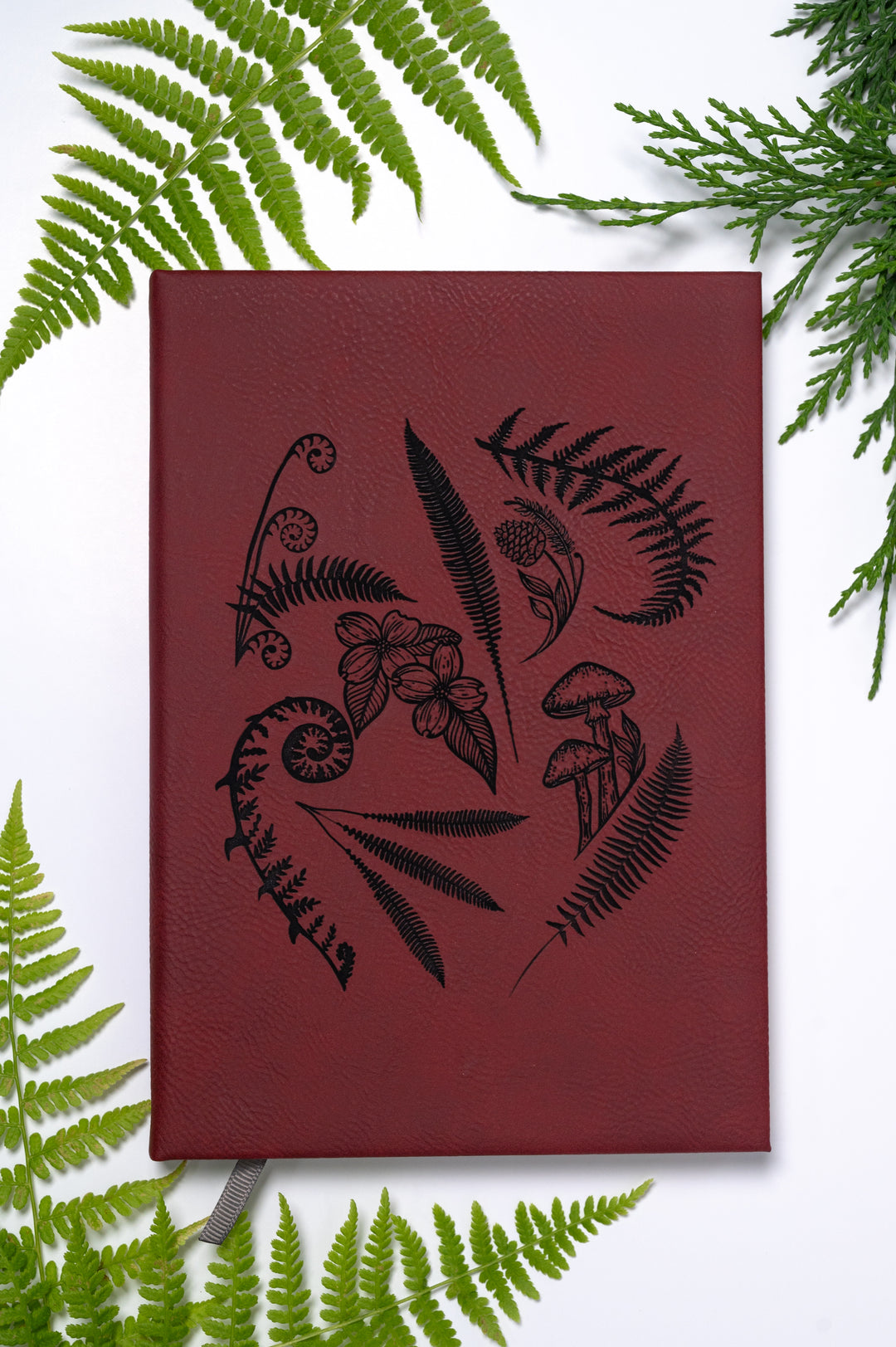 Forest Walk Burgundy Journal