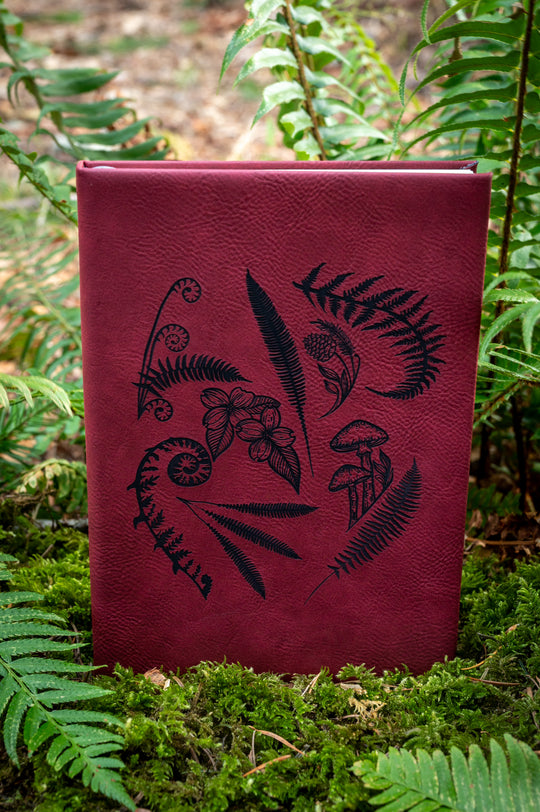 Forest Walk Burgundy Journal