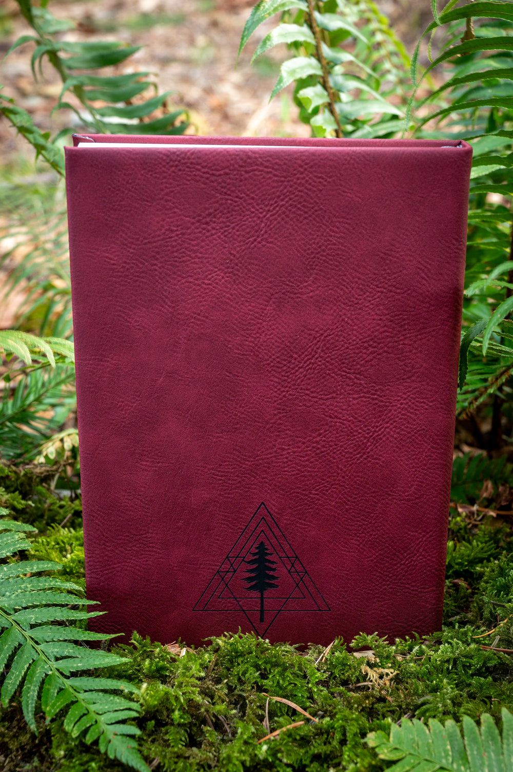 Forest Walk Burgundy Journal