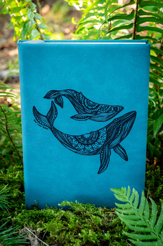 Mom and Bub Dark Teal Journal