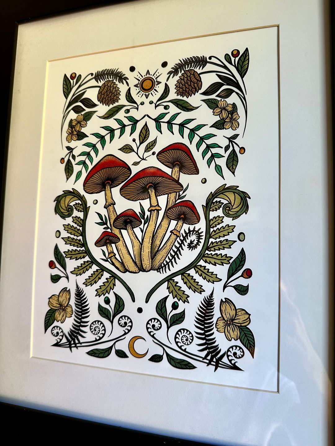 Cottage Mushroom Art Print