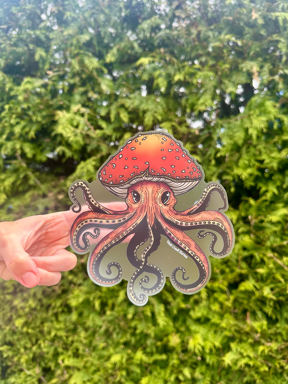 Mushroom Octopus Decal "Mushtopus!"