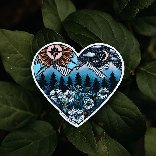 BC Nature Colourful Heart Sticker