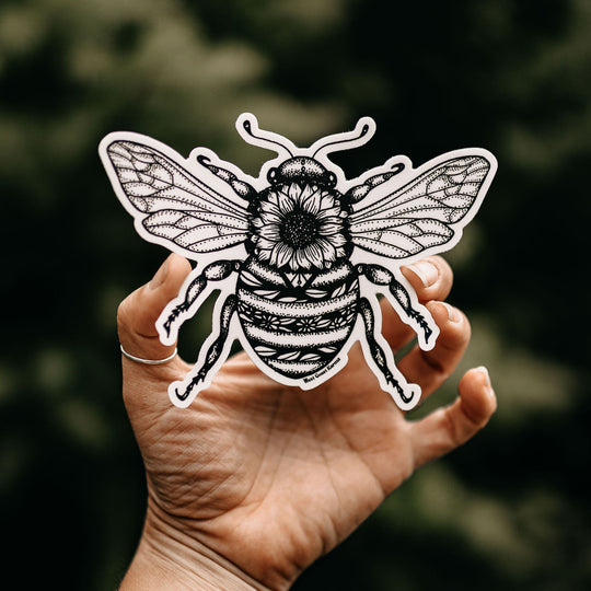 Sunflower Bee Sticker