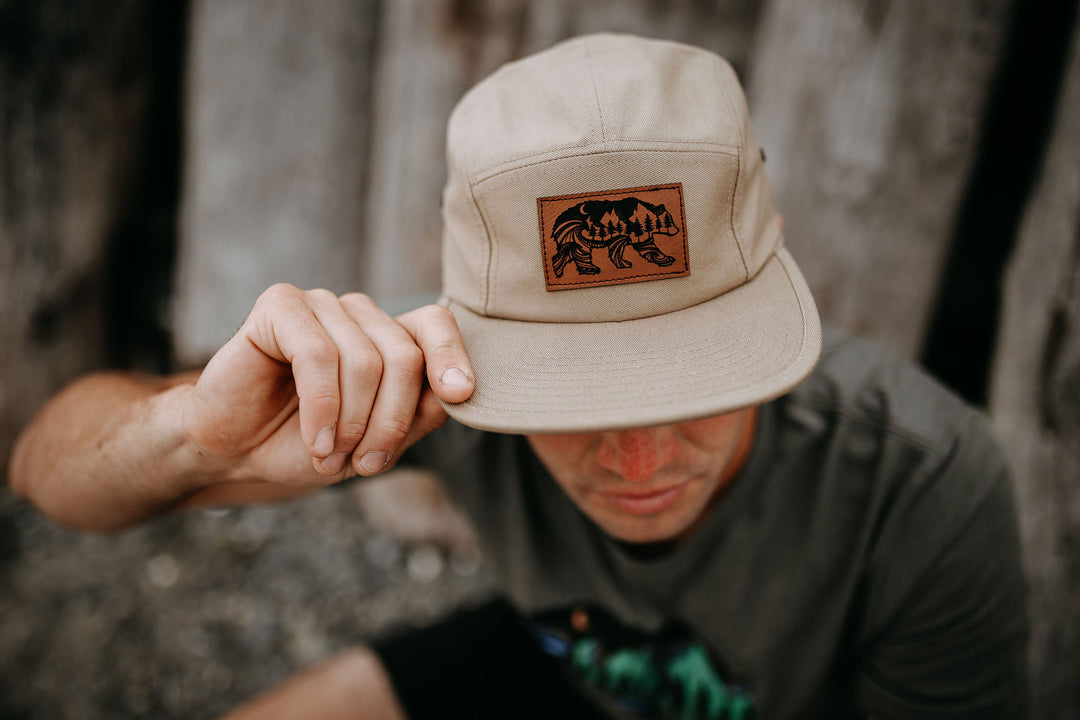 Nature Bear Jockey Cap - Khaki