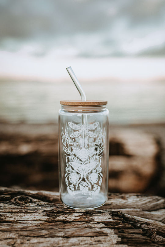 Flying Fauna Glass Tumbler