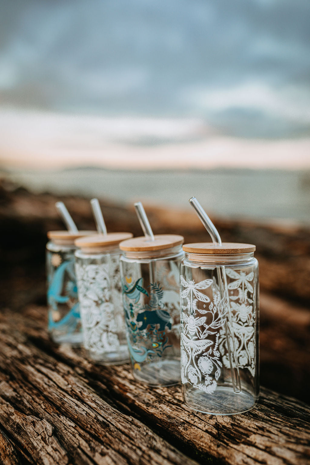 Flying Fauna Glass Tumbler