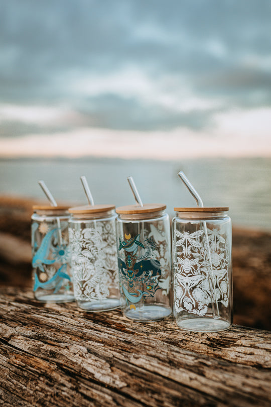 4 Pack Glass Tumblers