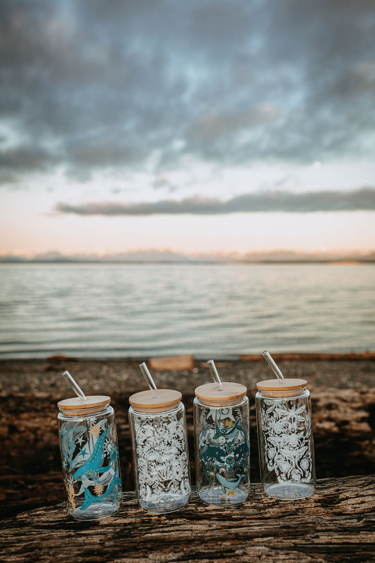 4 Pack Glass Tumblers