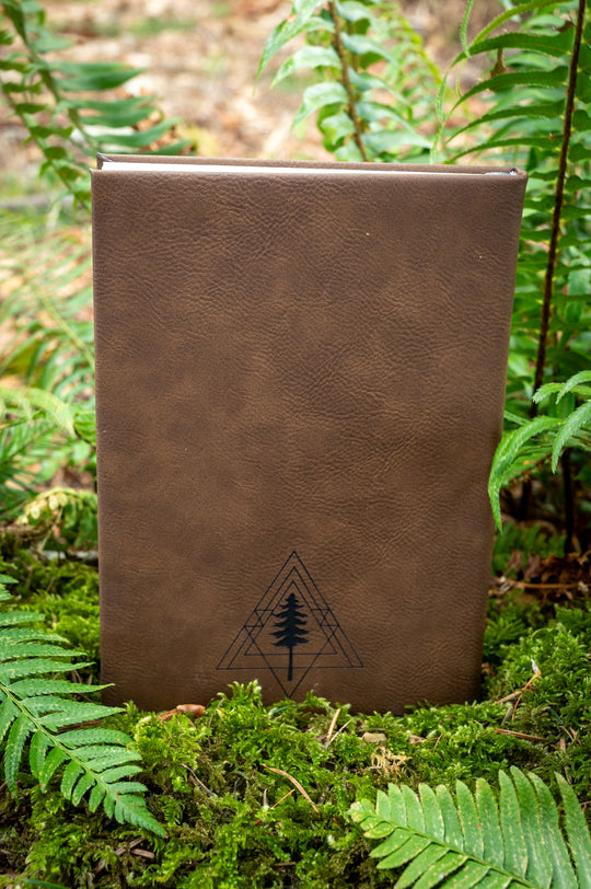 Engraved Tree Mandala Brown Journal