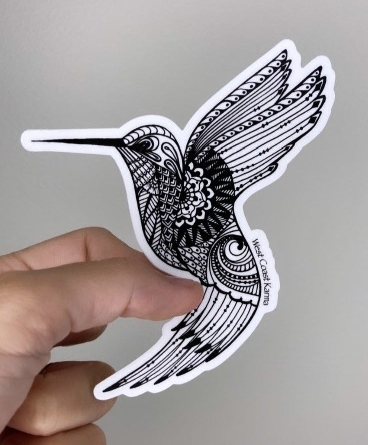 Hummingbird Vinyl Sticker